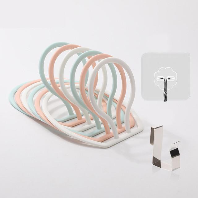 

4/6 шт. Бейсболка Подвесная стойка для двери Держатель для демонстрации шляп Дверной шкаф для одежды Шарф Полотенце Круглая полка для хранения Домашние органайзеры