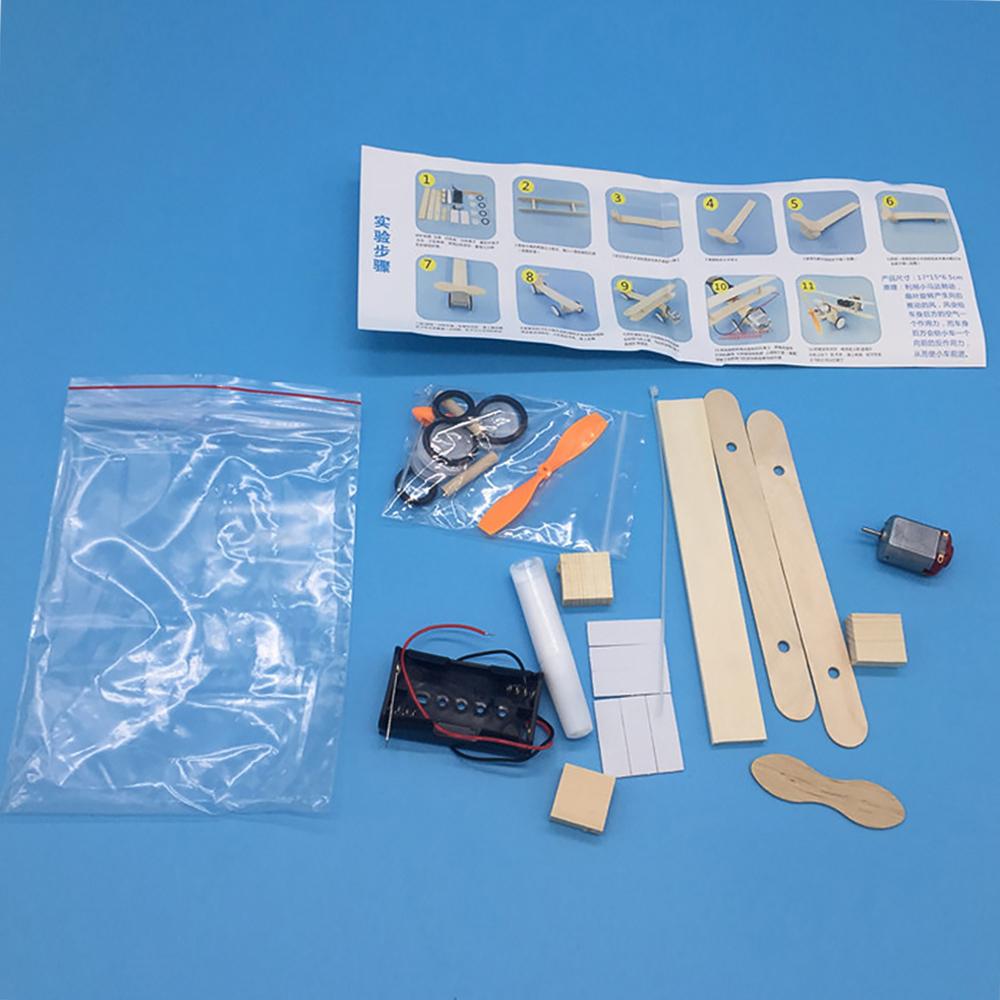 Wood Electric Aircraft Electric Glider Kit Kids Toy Airplane Kit Electric Wooden Airplane Model for Children Flying Model Assembled Experiment Model B