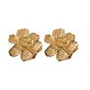 Three-Dimensional Ruched Metal Flower Stud Earrings for Women Fashion High Profile and Generous Earrings Fashionable Earrings Accessible Luxury Fancy