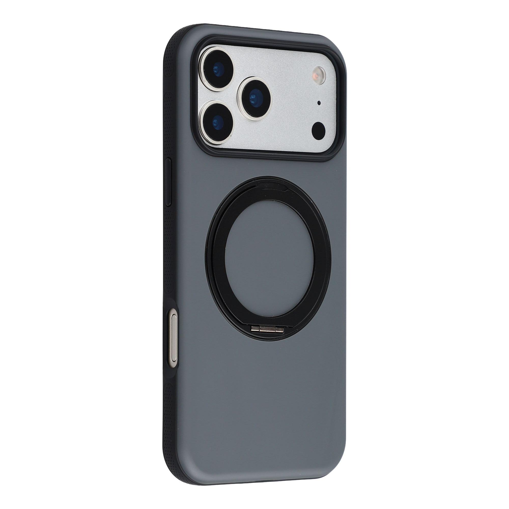 X-LEVEL Для iPhone 17 Pro Магнитный чехол Двухцветный Тактильный Поворотная подставка PC + TPU Чехол для телефона