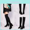 Stylish Over-the-knee Elastic Long Boots For Women Featuring Soft Sole Design And High Heels Ideal For Autumn And Winter Fashion