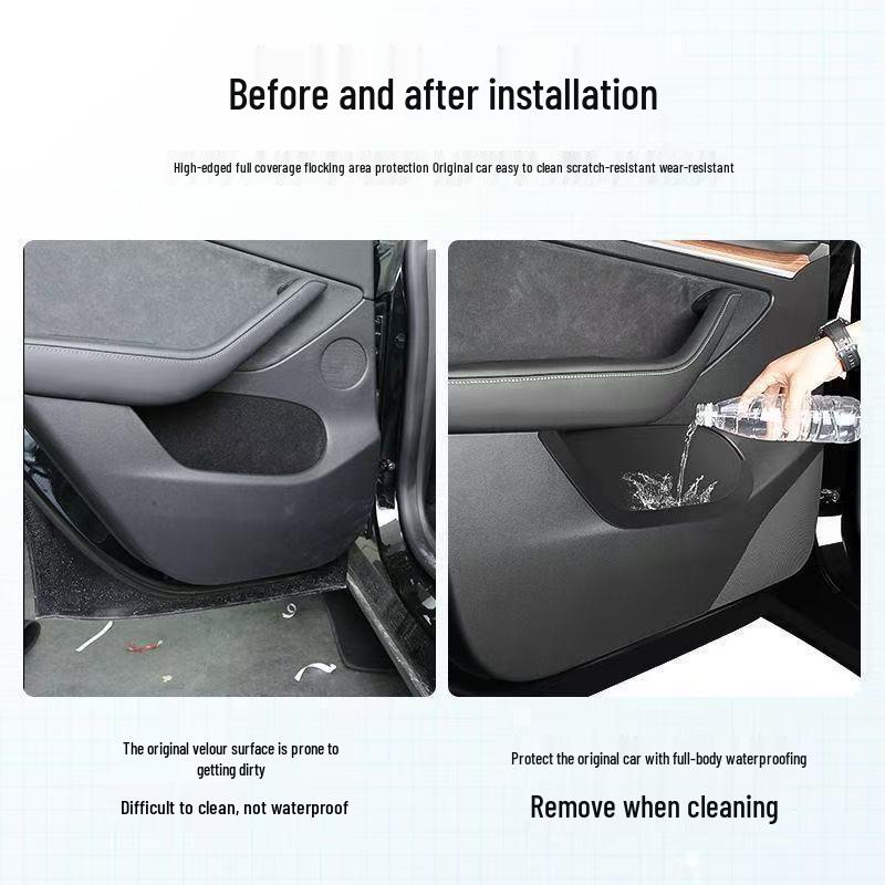 Cutie de depozitare cu fantă pentru ușă, covorașe și accesorii pentru Tesla Model 3/Y Reîmprospătat