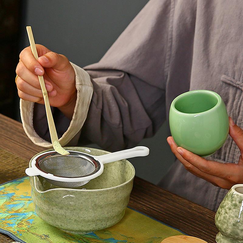 7pcs Japanese Matcha Making Set Bamboo Matcha Brush Exquisite Matcha Bowl Gift Box With Whisk Sumptuous Tea Tools Great Gifts