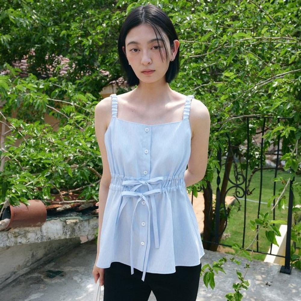 On On Stripe Sleeveless Blouse New6mb605 BLUE STRIPE/S_01