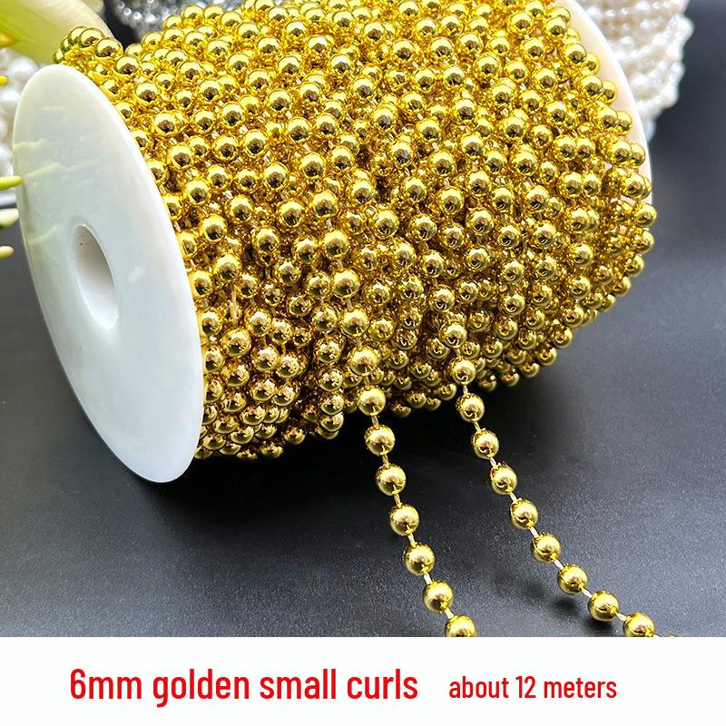 Adjustable 6-14mm Pearl Strand Chain for DIY Wedding Decor