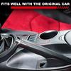 Glossy Black Car Inner Seat Heating Panel Cover Trim For Nissan 370Z Z34 2009-20