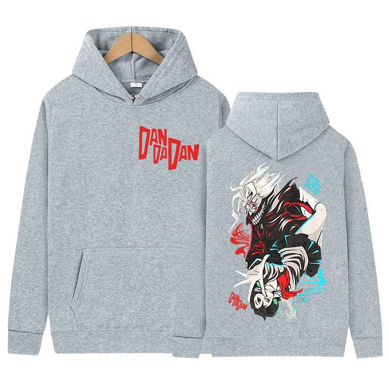 Japanese Anime Dandadan Okarun Dan Da Dan Print Hoody Mens Women Casual Pullover Sweatshirt Gothic Oversized Long Sleeve Hoodies