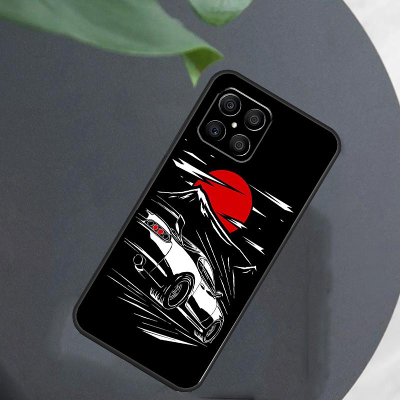 Japan JDM Sports Cars Male Men Case For Honor Magic 5 6 7 Pro Lite Cover For Honor 400 200 50 70 90 X9 X8a X8b X9a X9b X9c