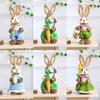 Artificial Straw Easters Rabbit Holiday Wedding Indoor Outdoor Festival Supplies Decorations Rabbit Doll Animal Model
