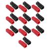 10 Pairs Battery Connectors Contacts Red Black Single Module Plugs Terminals 75A