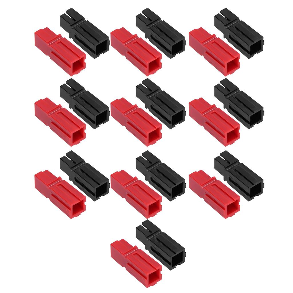 10 Pairs Battery Connectors Contacts Red Black Single Module Plugs Terminals 75A