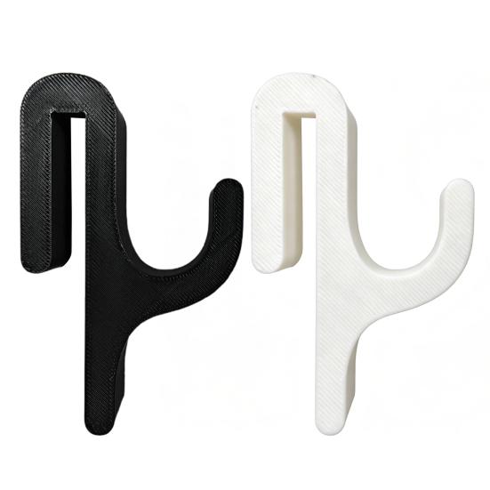 Shower Hook Plastic Anti-Slip Compression Resistant Hook Within 8mm Glass Door Drill-Free Installation Hook for Bathroom