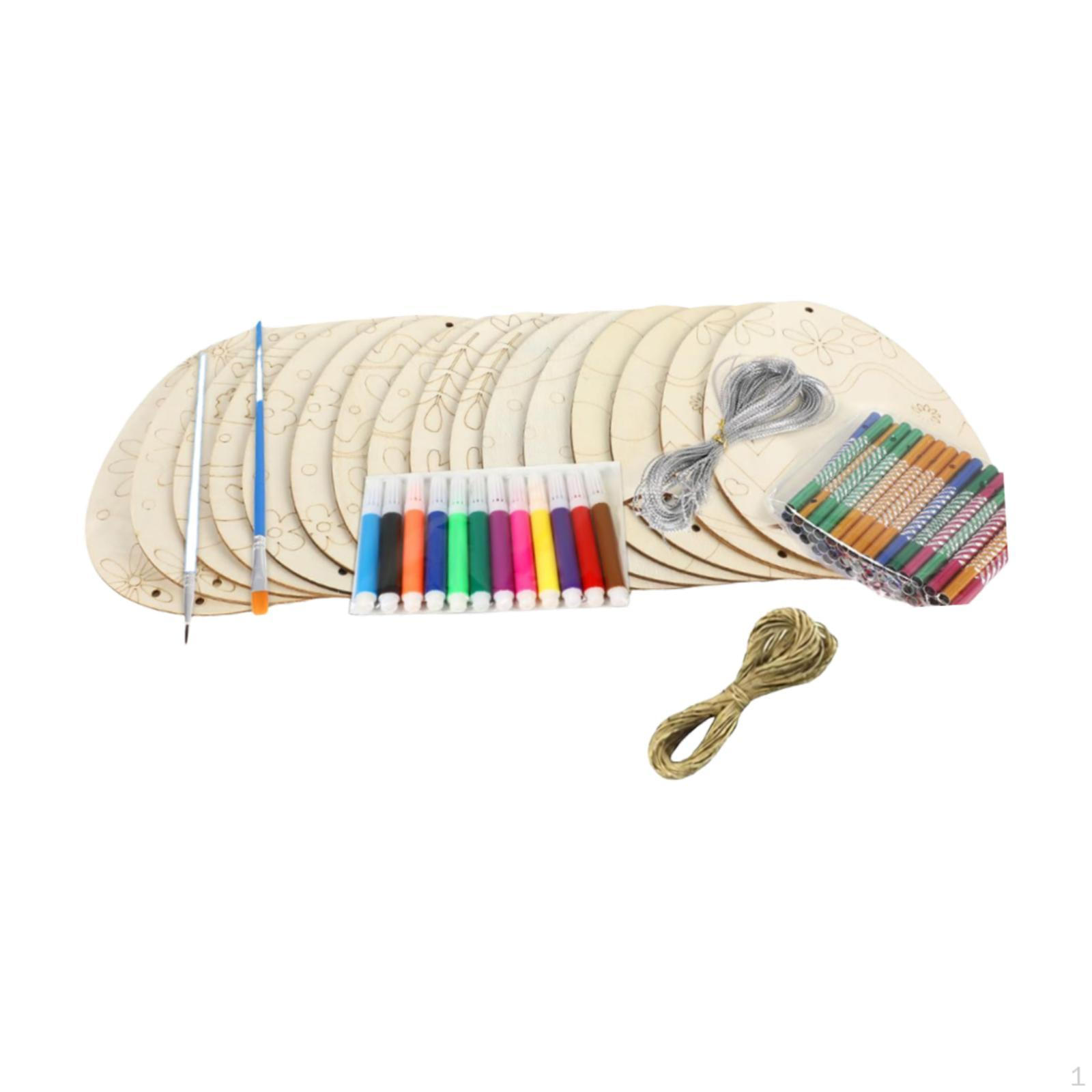 

DIY Easter Chime Kit - Ideal Holiday Gift Sturdy Wooden Spring to Color Activity Make Style B