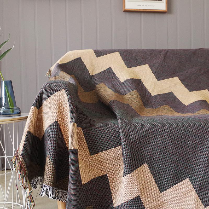 Simple Modern Outdoor Camping Picnic Blanket Soft Comfortable Sofa Towel Full Coverage for Office Cozy Companion