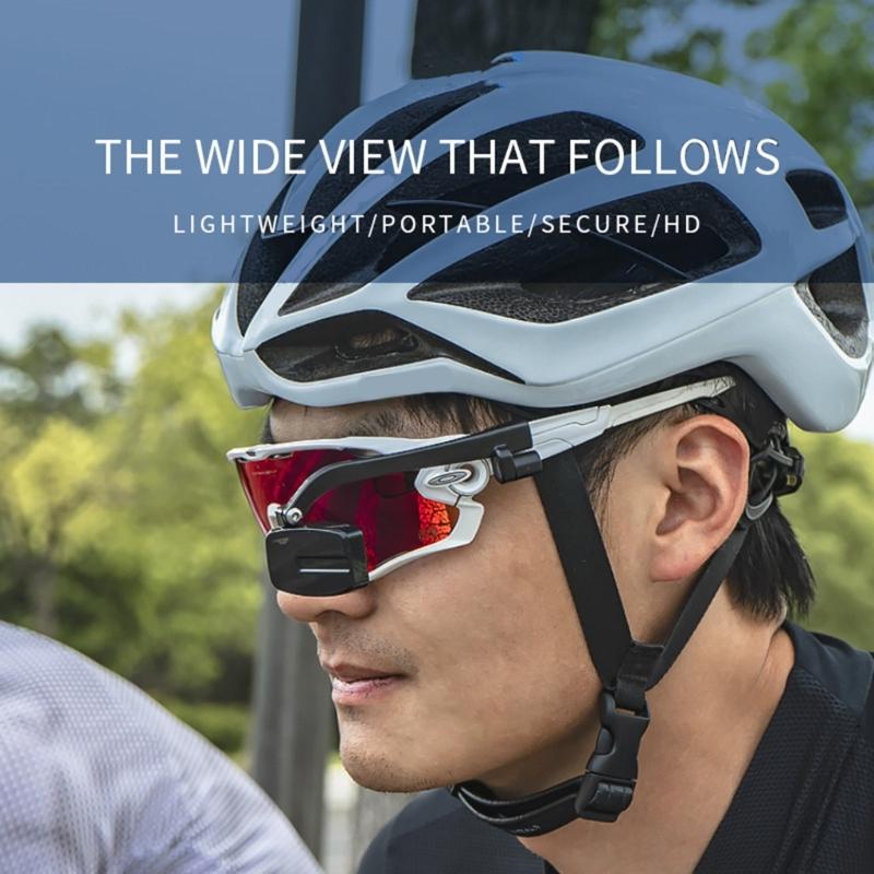 Ergonomic Cycling Safety Glasses Mount Helmet Mirror Adjustable Bike Eyeglass Rearview Mirror Cycling Accessory