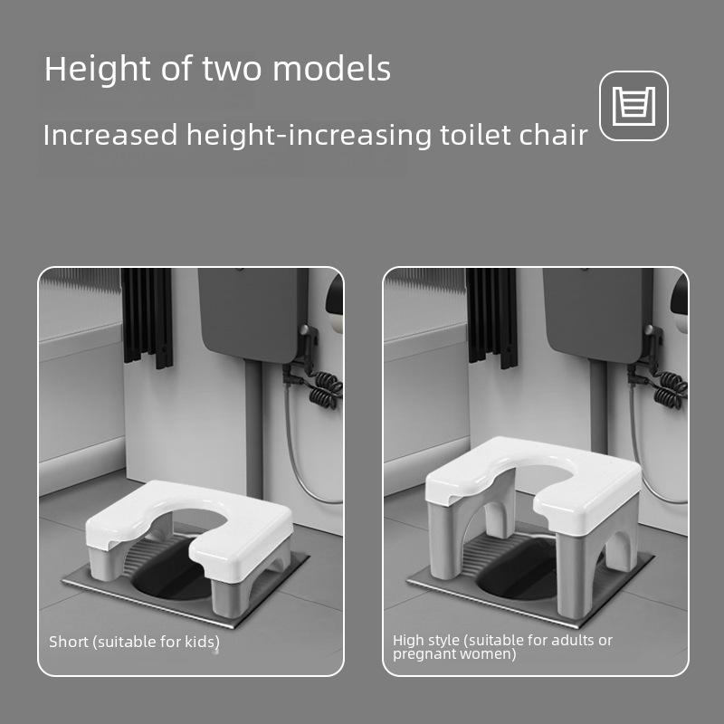 Scaun de toaletă convertibil pentru uz casnic: Genuflexiuni pentru a sta jos pentru femei însărcinate și vârstnici