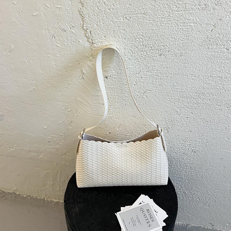 Elegant Woven Texture Underarm Bag: Women's High-Value French Shoulder Bag