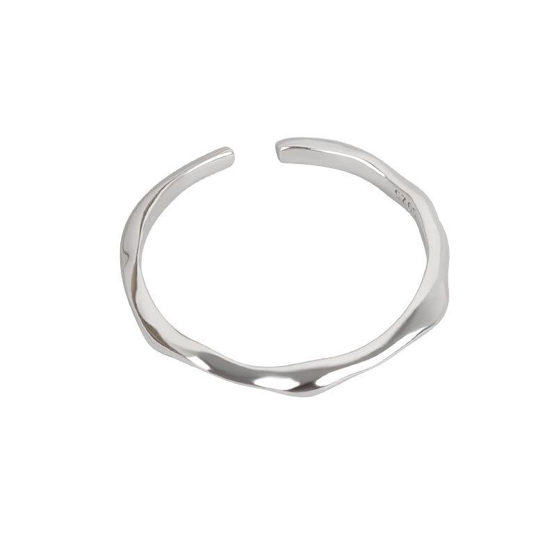 Minimalist Fashion Adjustable Open Index Ring Unique Personalized Simple Versatile Jewelry For Women And Men