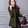 Frauen Herbst Winter Jacke Schlank Parkas Neue Feste Kapuze Mittel Lange Oberbekleidung Hohe Qualität Weibliche Unten Baumwolle Jacke Tops
