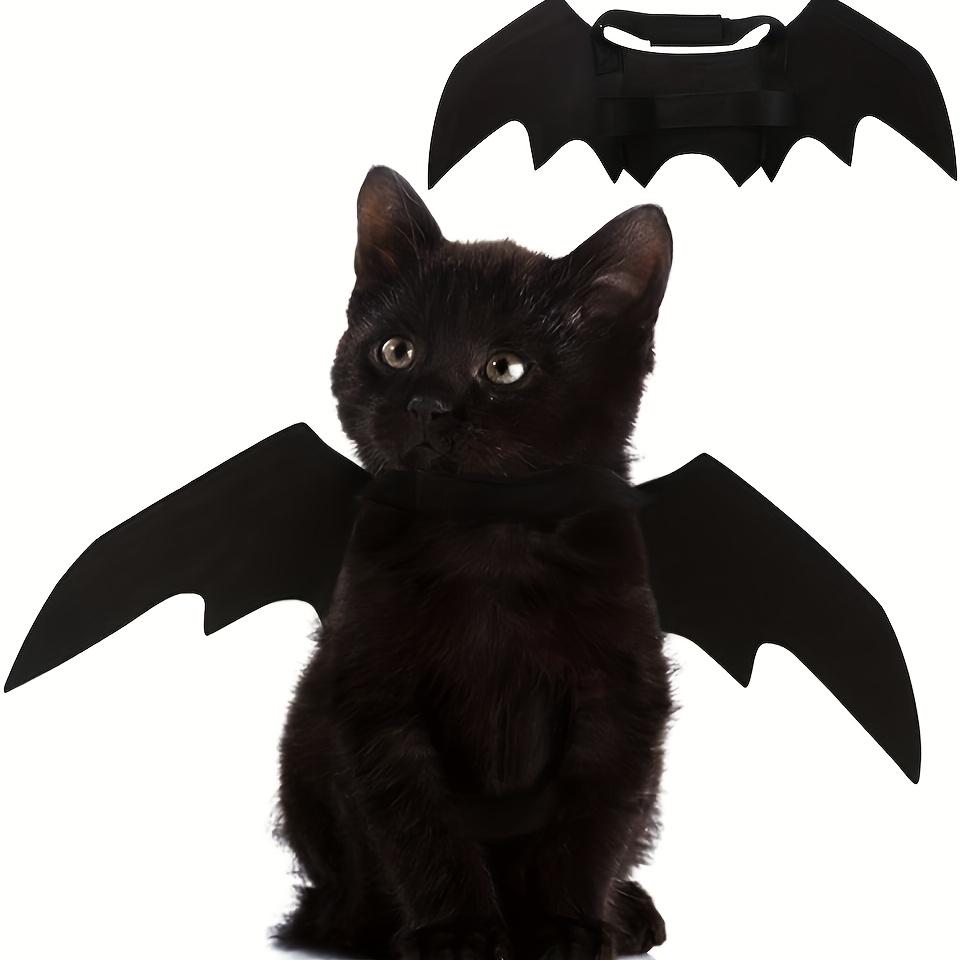 Adjustable Bat Wings Costume for Pets - Soft Polyester Material, Suitable for Cats And Small Dogs, Perfect for Halloween Cosplay