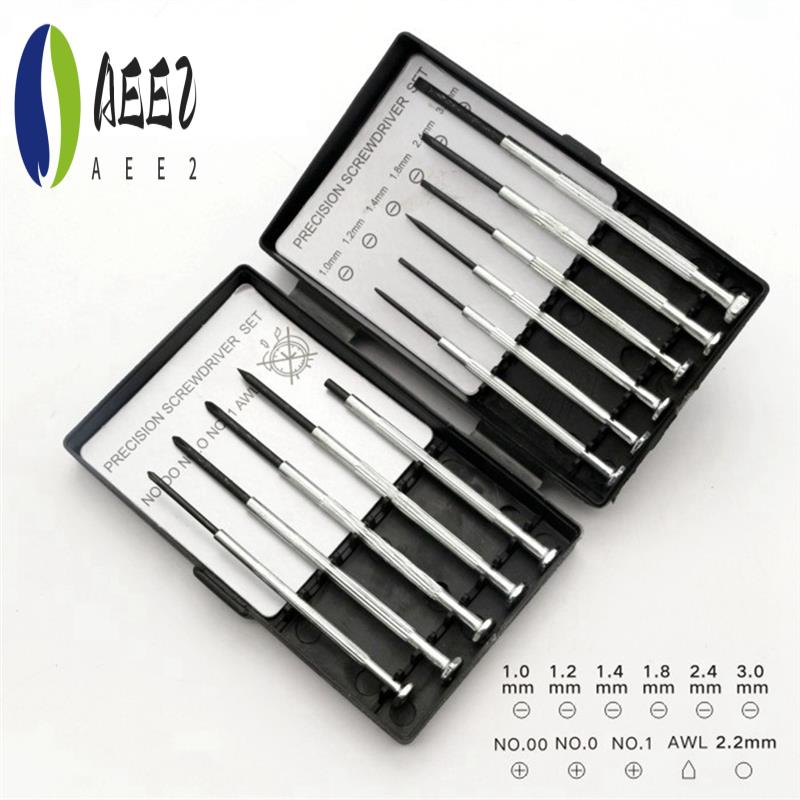 AEE2-11Pcs Precision Mechanical Screwdriver Sets Are Suitable For Electronic Products, Clock Tools, Model Making And Glasses. серебряный