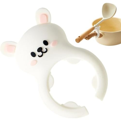 

EsiFare Pot Spoon Holder, Pot Spatula Holder, Ladle Rest, Non-Slip, Heat-Resistant, Durable, Easy to Use, Prevents Burns and Overflows, Improves Cooki