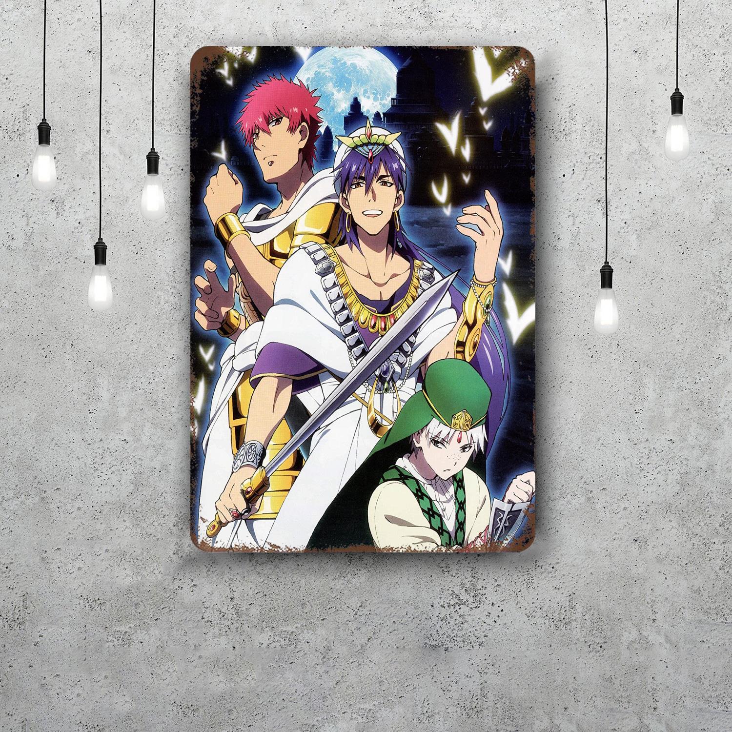 magi sinbad Classic Poster Rusty Metal Plaque Retro Decorative Plate Bar Man Cave Garage Club Metal Sign Wall Decoration 20x30cm（7.8x11.8inch）