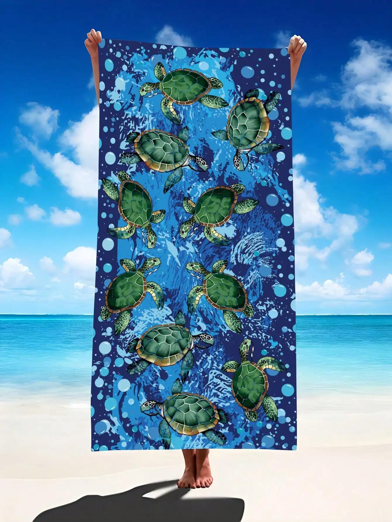 

1pc Style Blue Mandalay Pattern Beach Towel,Ultra-Fine Fiber Beach Blanket,Highly Absorbent Bath Towel,Suitable For Summer W40*H60(CM)