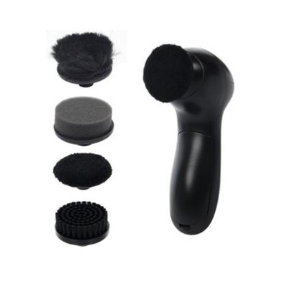 Handheld Automatic Shoe Brush Battery Powered Electric Shoe Polisher Kit Lightweight Shoe Dust Cleaner Adjustable for Family Use