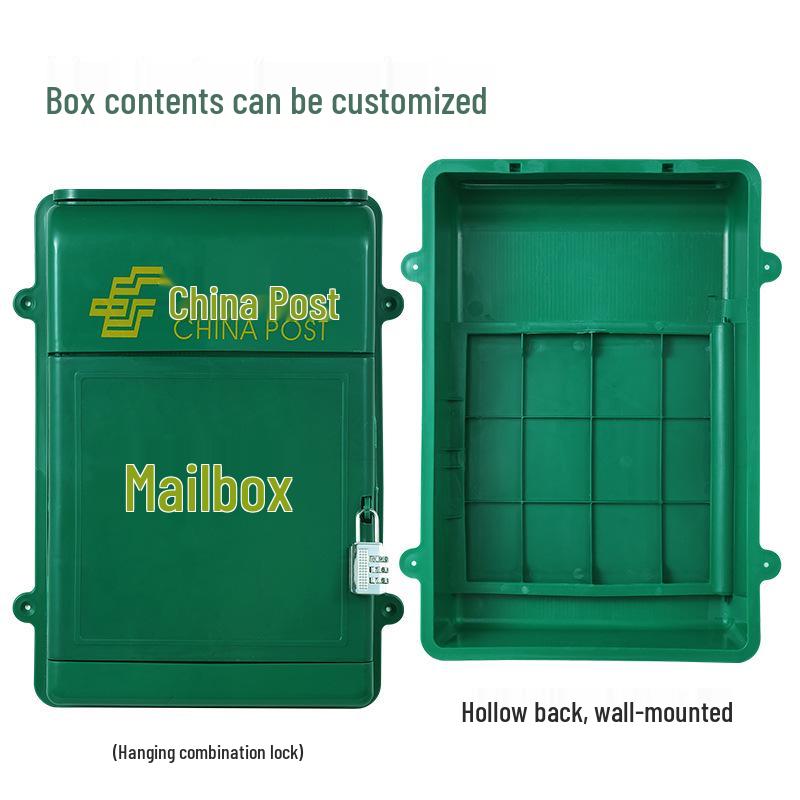 Compact Wall-Mounted Lockable Plastic Box for Mail, Complaints, Suggestions, and Milk