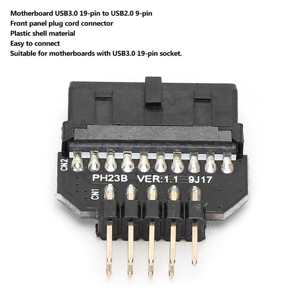 Plug and Play Front Panel Plug Connector Plastic Shell Motherboard Adapter PC Assembly