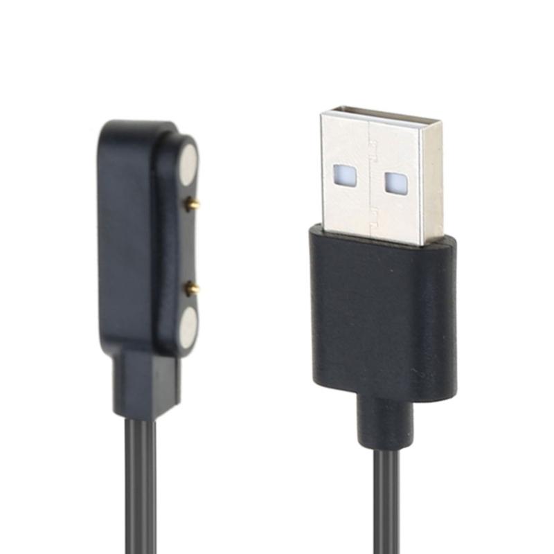 Smartwatch Magnetic Charger Dock Cord Bracket-Compatible for Solar Plus/LS16/RT3 USB Charging Cable Holder Power Adapter