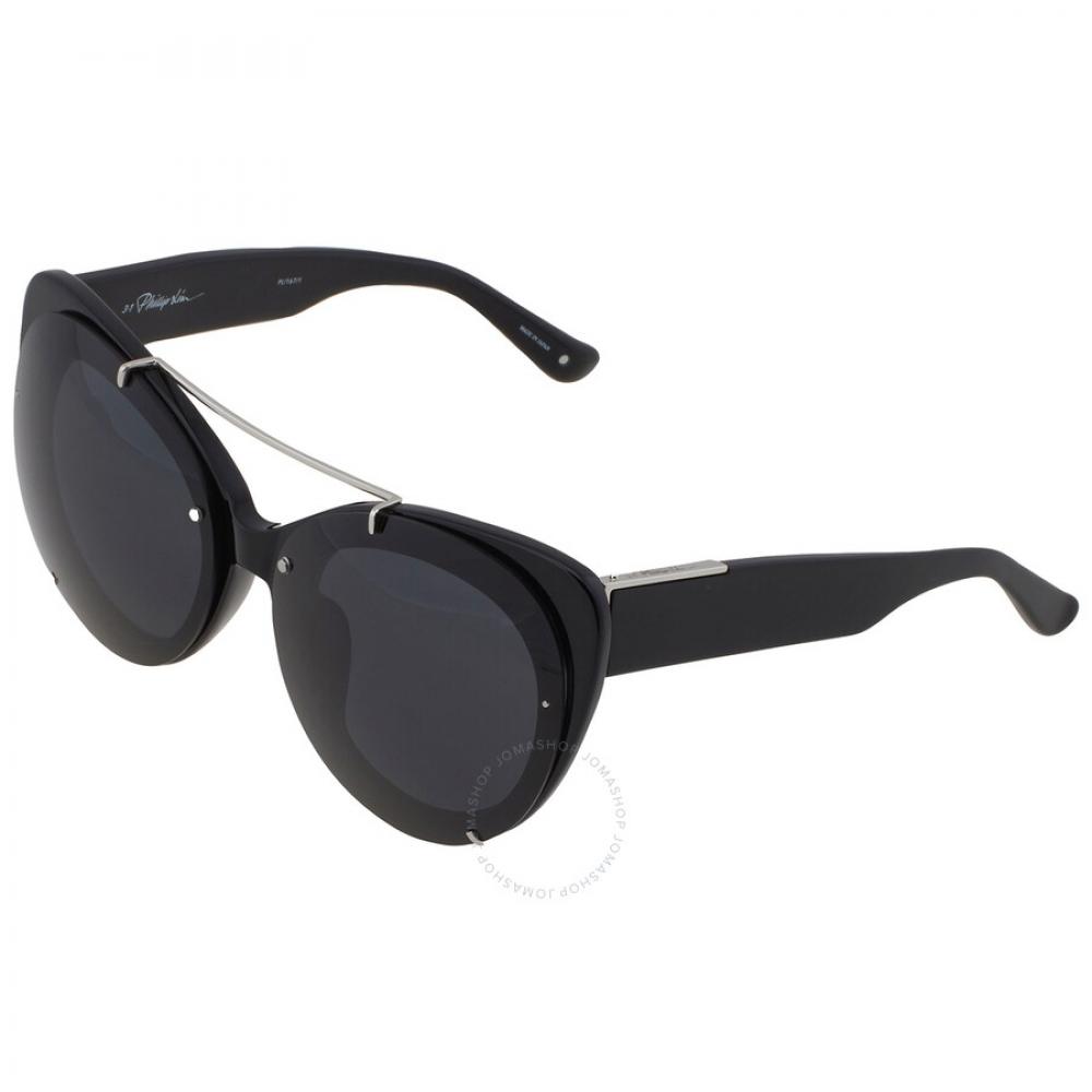 Phillip Lim Open BoX   Phillip Lim X Linda Farrow Black Cat Eye Ladies Sunglasses Pl167c1sun 55