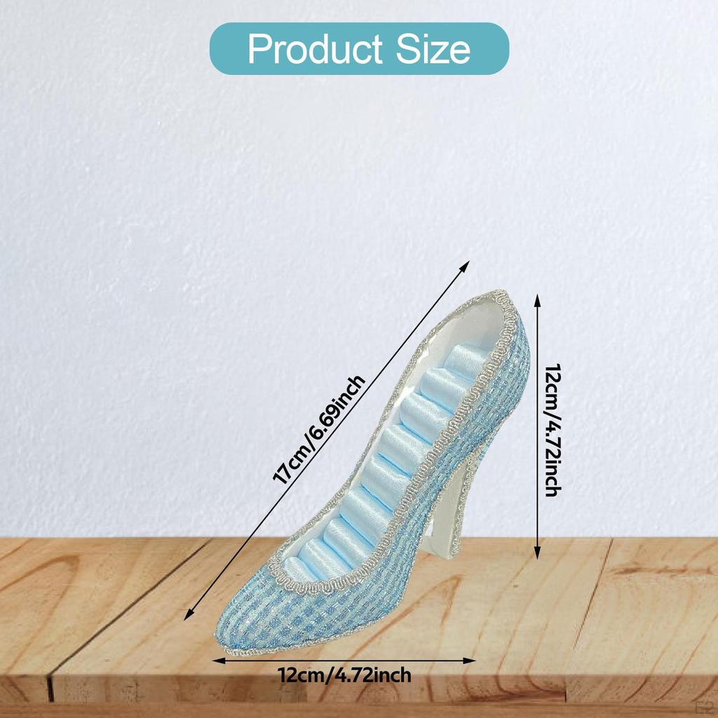 High Heel Shoes Rings Holder Organizer Fashion Jewelry Store Earring Chic Accessories Creative Home