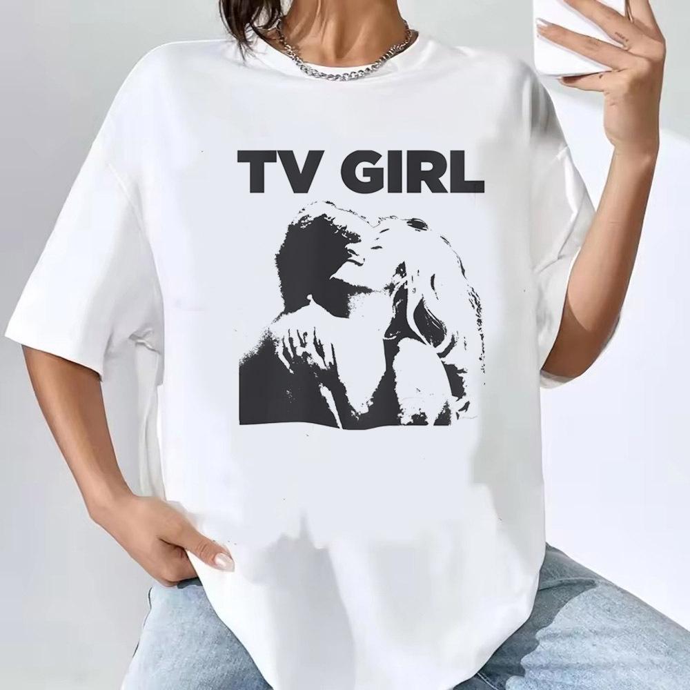 Tv Girl t shirt Women Pastel Graphic harajuku  Women streetwear hip hop t shirt Punk Women anime Colorful Retro
