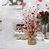 Red and Pink Heart Decorative Tree 40cm Foam Table Centerpiece for Valentine Themed Home and Office Holiday Decor
