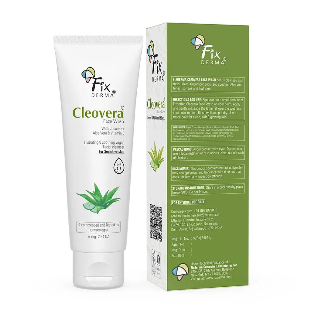 Гель для умывания с Алоэ Вера (75 г), Cleovera Face Wash, Fixderma
