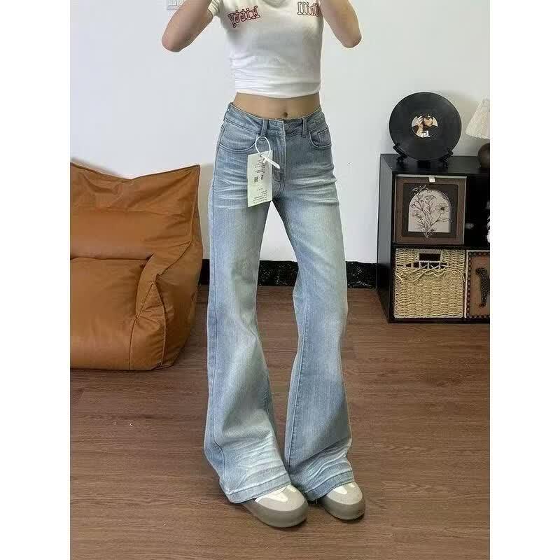 Zuo Se Women s Petite Loose Wide-Leg Denim Pants M