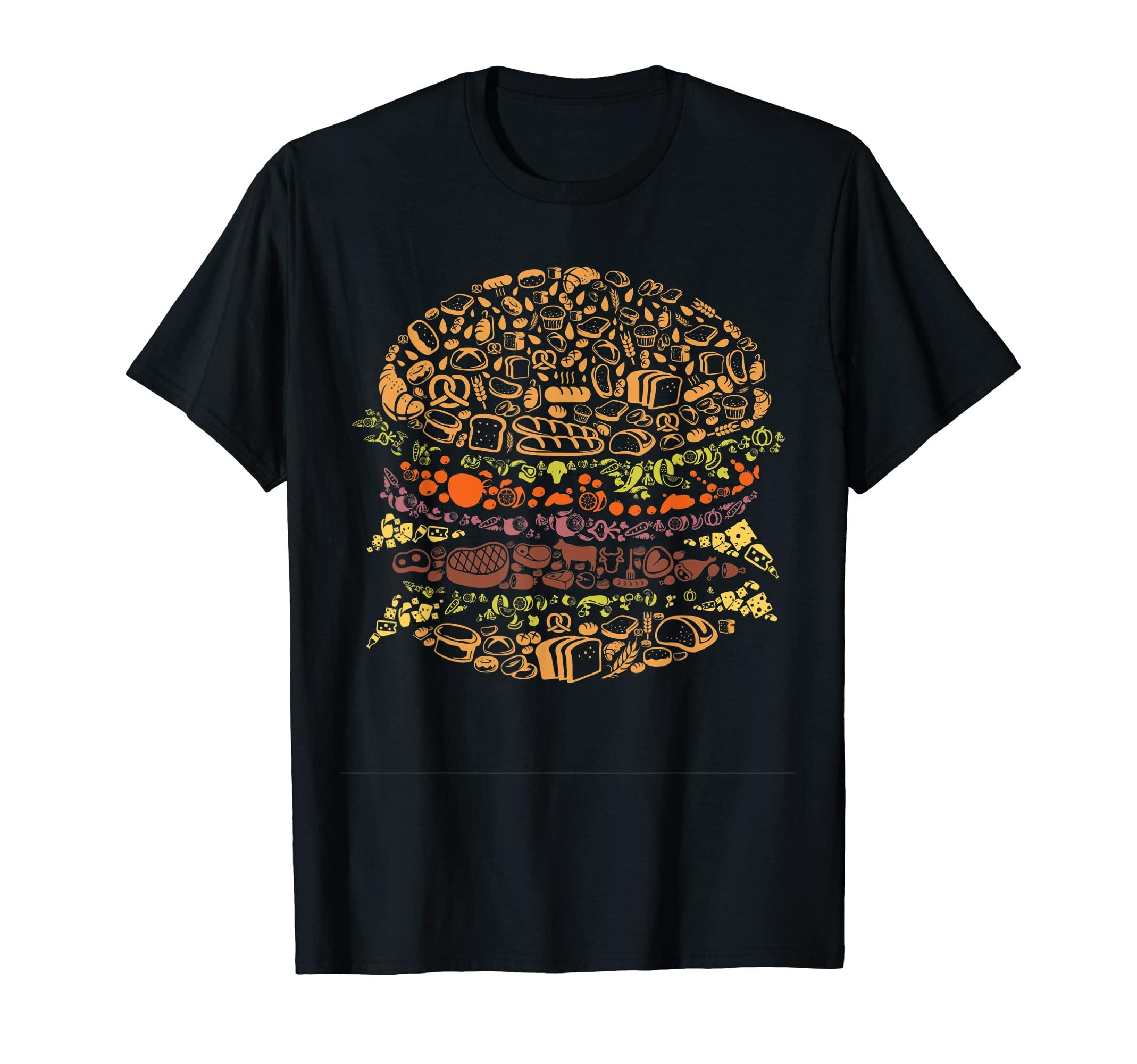 

Hamburger Burger Funny Food Design T-shirt