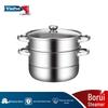 YIBO BOREY 316L Stainless Steel Double-Layer Steamer Pot