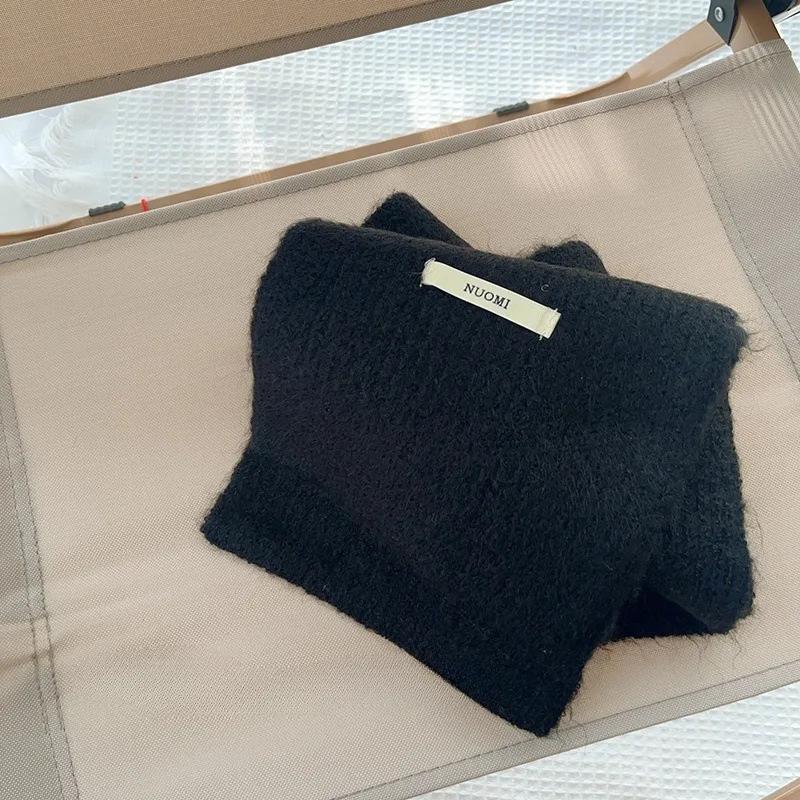 1-8Years Wool Versatile Children's Scarf Autumn and Winter Knitted Warm Scarves for Boys and Girls Trendy Windproof Headscarf