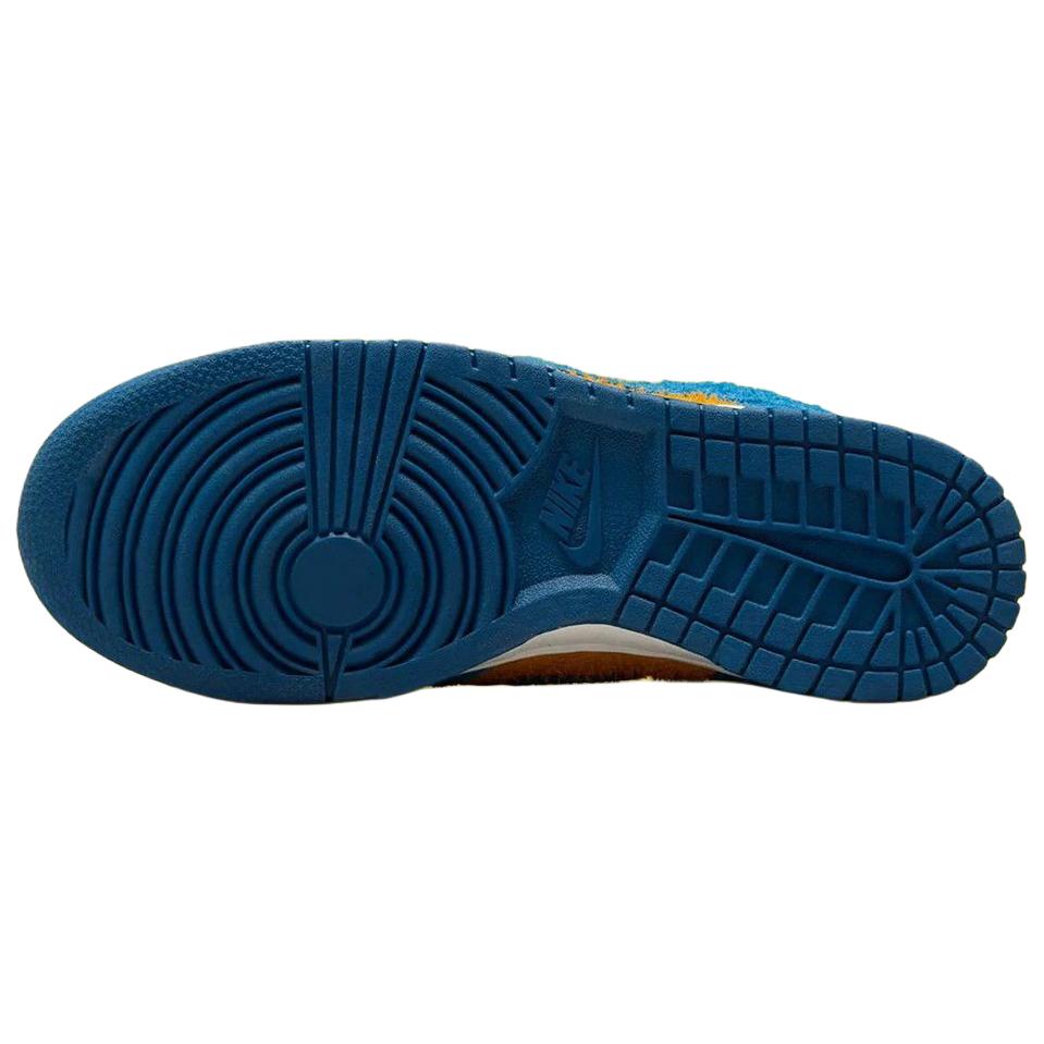 Nike Dunk Abrasion Resistant Low Top Skateboard Shoes Women's Blue Orange IH7648-700