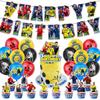 Set de Articole pentru Petrecerea de Ziua lui Ronaldo cu Steag, Toppere pentru Tort, Mingi, Kit de Decorare cu Tematică Fotbalistică