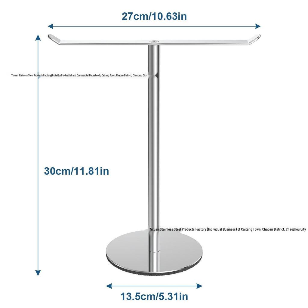 Space-Saving Vertical Towel Rack for Bathroom or Kitchen Countertop Storage