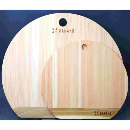 Advanced Door HANAKO Shimanto Hinoki D-Shaped 9mm Cutting Board, Mini (HNK-MDM)