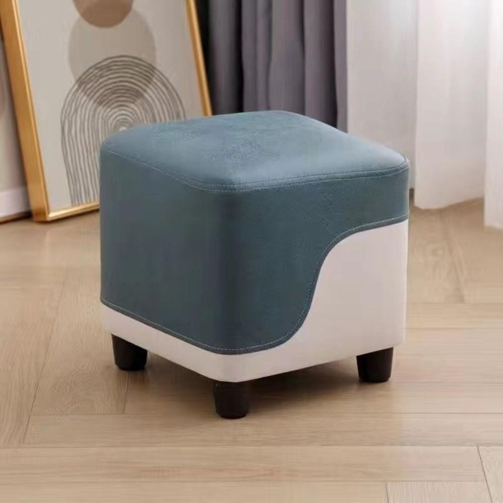 Useful Technical Cloth Small Stool Wooden Breathable Nordic Stool Multifunctional Colorful Shoe Changing Stool Household Use