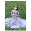 Girls Beach Summer Princess Dress Short Sleeve Solid Color