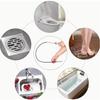 Flexible Design Sink Drain Clog Remover 4 Claw Mechanism Spring Grip Pipeline Dredging Tool Grab Handle Basement Drain