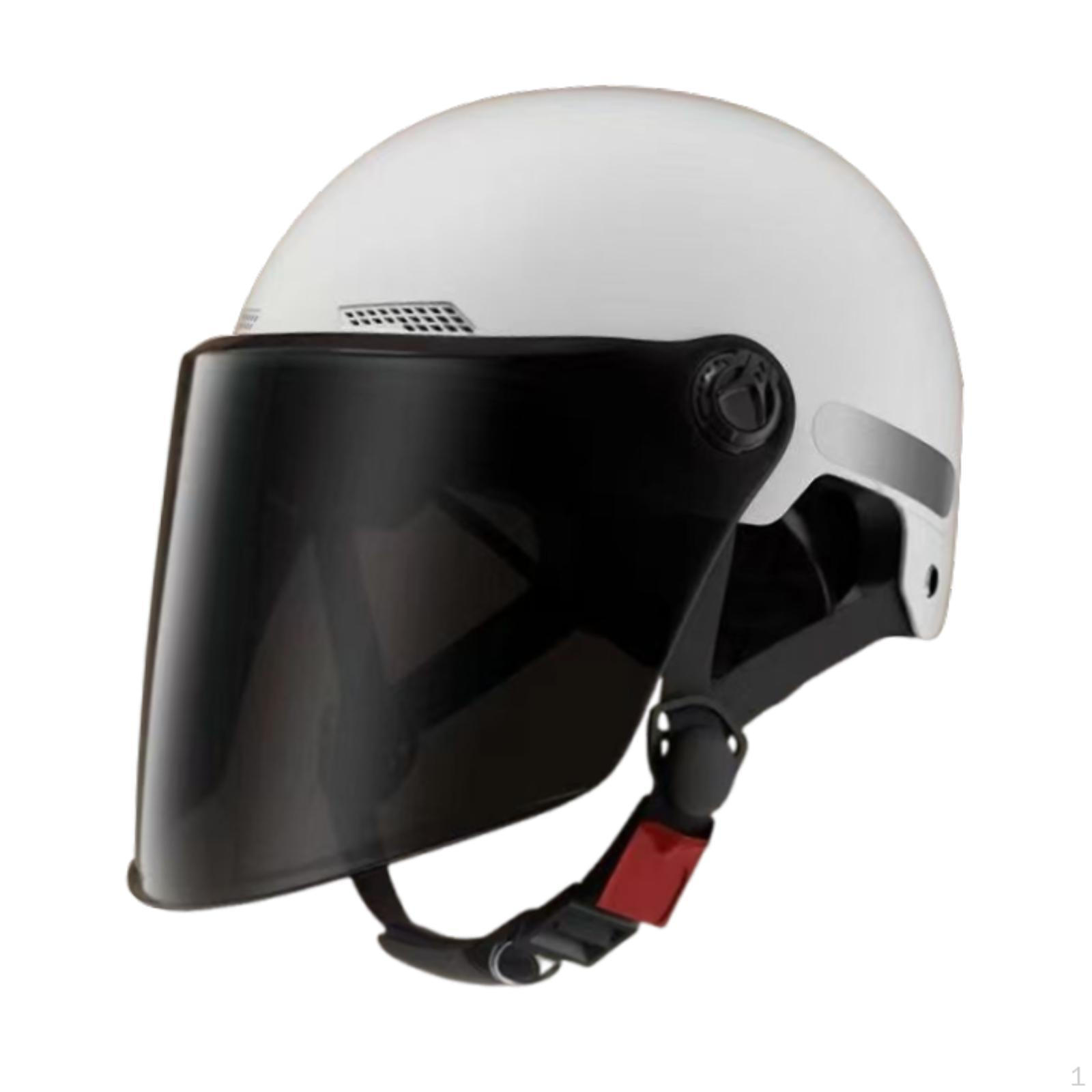 

Мужской и женский легкий полушлем для мотоциклов белый