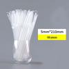 Disposable Food-Grade Water Cup with Bendable Plastic Straw for Kids and Adults